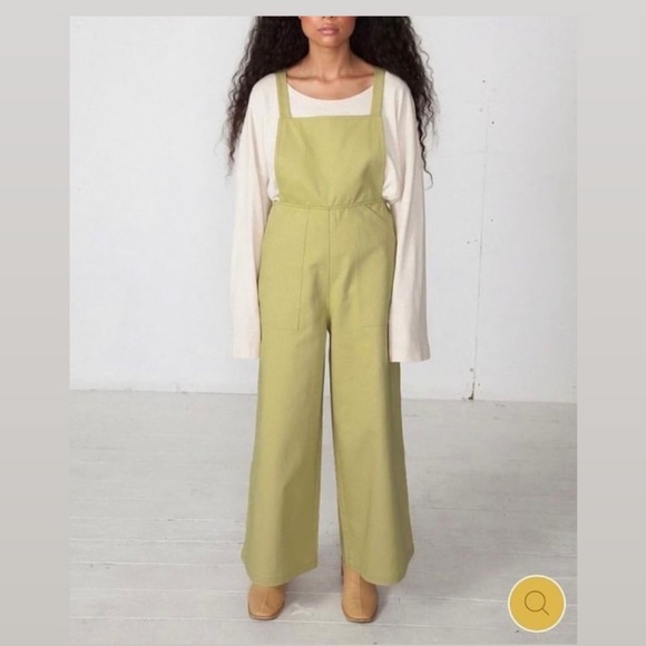 Boheme Pants - Boheme Dungarees in Matcha